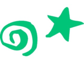 Sticker Custom Preview Image #116350 Shapes Simple Spiral Star