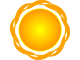 Sticker Custom Preview Image #116423 Shapes Simple Sun09