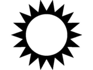 Sticker Custom Preview Image #116428 Shapes Simple Sun14