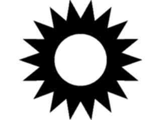 Sticker Custom Preview Image #116432 Shapes Simple Sun18