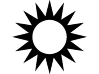 Sticker Custom Preview Image #116433 Shapes Simple Sun19
