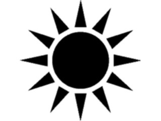 Sticker Custom Preview Image #116434 Shapes Simple Sun20