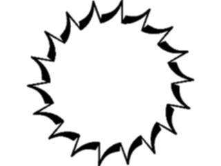 Sticker Custom Preview Image #116440 Shapes Simple Sun26