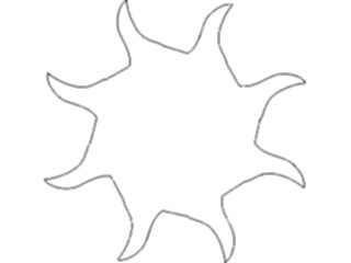 Sticker Custom Preview Image #116459 Shapes Simple Sun45