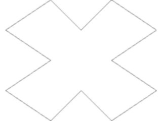 Sticker Custom Preview Image #116564 Shapes Simple X Mark2