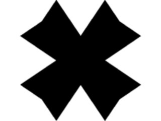 Sticker Custom Preview Image #116565 Shapes Simple X Mark3