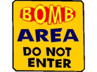 Sticker Custom Preview Image #116855 Signs Brush Stroke Bomb Area Do Not Enter