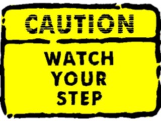 Sticker Custom Preview Image #116864 Signs Brush Stroke Caution Watch Step