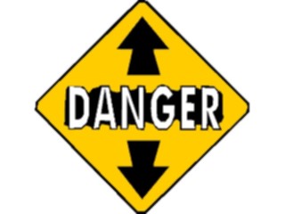 Sticker Custom Preview Image #116874 Signs Brush Stroke Danger4