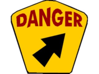 Sticker Custom Preview Image #116875 Signs Brush Stroke Danger5