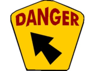 Sticker Custom Preview Image #116876 Signs Brush Stroke Danger6