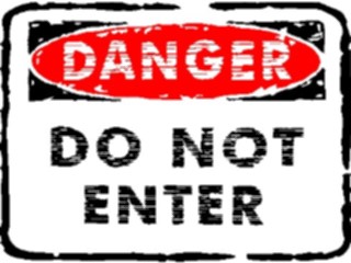 Sticker Custom Preview Image #116879 Signs Brush Stroke Danger Do Not Enter1