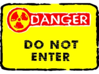 Sticker Custom Preview Image #116880 Signs Brush Stroke Danger Do Not Enter2