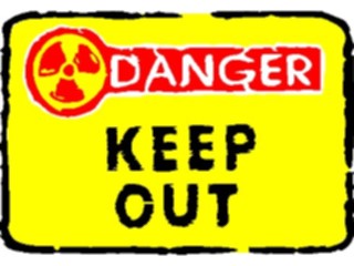 Sticker Custom Preview Image #116884 Signs Brush Stroke Danger Keep Out2