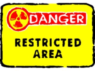 Sticker Custom Preview Image #116889 Signs Brush Stroke Danger Restricted Area2