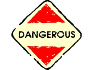 Sticker Custom Preview Image #116890 Signs Brush Stroke Dangerous