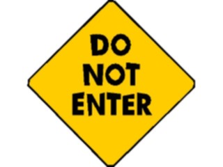 Sticker Custom Preview Image #116891 Signs Brush Stroke Do Not Enter