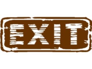 Sticker Custom Preview Image #116902 Signs Brush Stroke Exit2