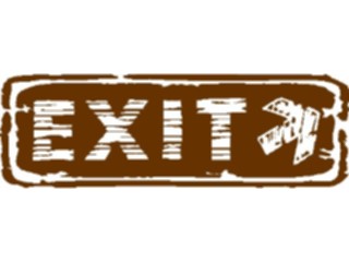 Sticker Custom Preview Image #116910 Signs Brush Stroke Exit4