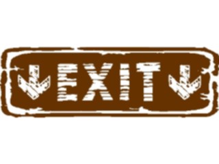 Sticker Custom Preview Image #116911 Signs Brush Stroke Exit5