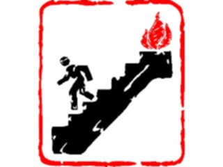 Sticker Custom Preview Image #116923 Signs Brush Stroke Fire Escape4