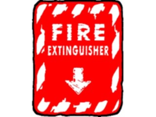 Sticker Custom Preview Image #116932 Signs Brush Stroke Fire Extinguisher