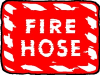 Sticker Custom Preview Image #116933 Signs Brush Stroke Fire Hose