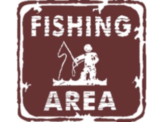 Sticker Custom Preview Image #116939 Signs Brush Stroke Fishing Area