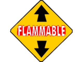 Sticker Custom Preview Image #116942 Signs Brush Stroke Flammable3