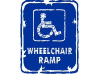 Sticker Custom Preview Image #116958 Signs Brush Stroke Handicap Ramp1