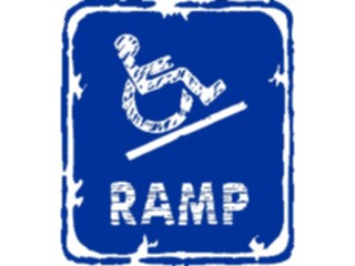 Sticker Custom Preview Image #116960 Signs Brush Stroke Handicap Ramp3