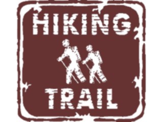 Sticker Custom Preview Image #116972 Signs Brush Stroke Hiking Trail