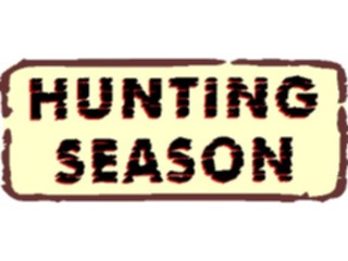 Sticker Custom Preview Image #116976 Signs Brush Stroke Hunting Season