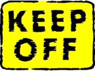 Sticker Custom Preview Image #116979 Signs Brush Stroke Keep Off