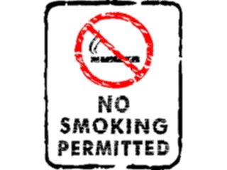 Sticker Custom Preview Image #117003 Signs Brush Stroke No Smoking Permitted