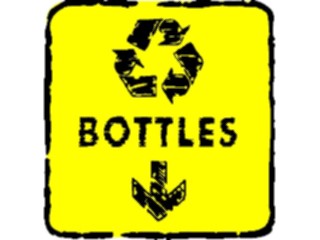 Sticker Custom Preview Image #117030 Signs Brush Stroke Recycle Bottles