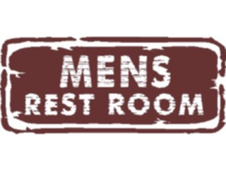 Sticker Custom Preview Image #117034 Signs Brush Stroke Restroom Men1