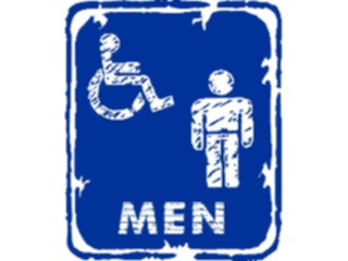 Sticker Custom Preview Image #117037 Signs Brush Stroke Restroom Men4