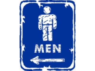 Sticker Custom Preview Image #117039 Signs Brush Stroke Restroom Men6