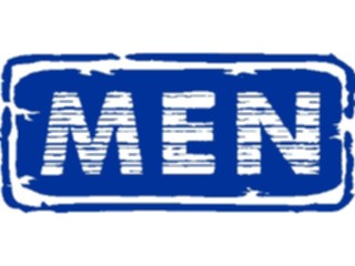 Sticker Custom Preview Image #117040 Signs Brush Stroke Restroom Men7