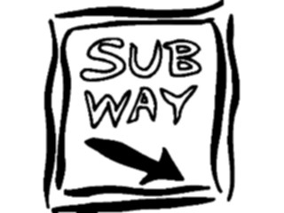 Sticker Custom Preview Image #117052 Signs Brush Stroke Subway