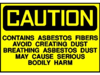 Sticker Custom Preview Image #117080 Signs Caution Signs Asbestos1