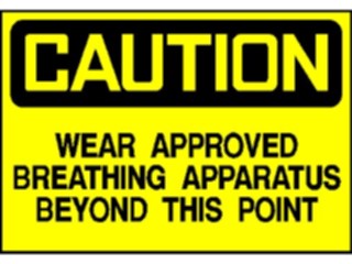 Sticker Custom Preview Image #117082 Signs Caution Signs Breathing Apparatus