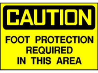 Sticker Custom Preview Image #117094 Signs Caution Signs Foot Protection