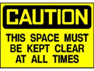 Sticker Custom Preview Image #117100 Signs Caution Signs Keep Clear