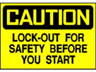 Sticker Custom Preview Image #117104 Signs Caution Signs Lock Out4