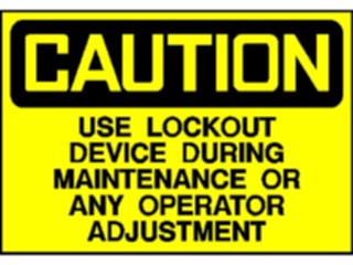 Sticker Custom Preview Image #117108 Signs Caution Signs Lock Out8