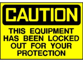 Sticker Custom Preview Image #117111 Signs Caution Signs Locked Out2