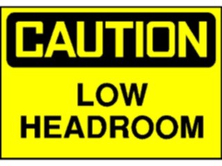 Sticker Custom Preview Image #117113 Signs Caution Signs Low Headroom