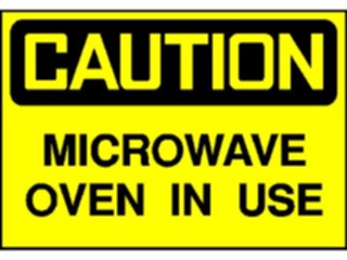 Sticker Custom Preview Image #117116 Signs Caution Signs Microwave Oven